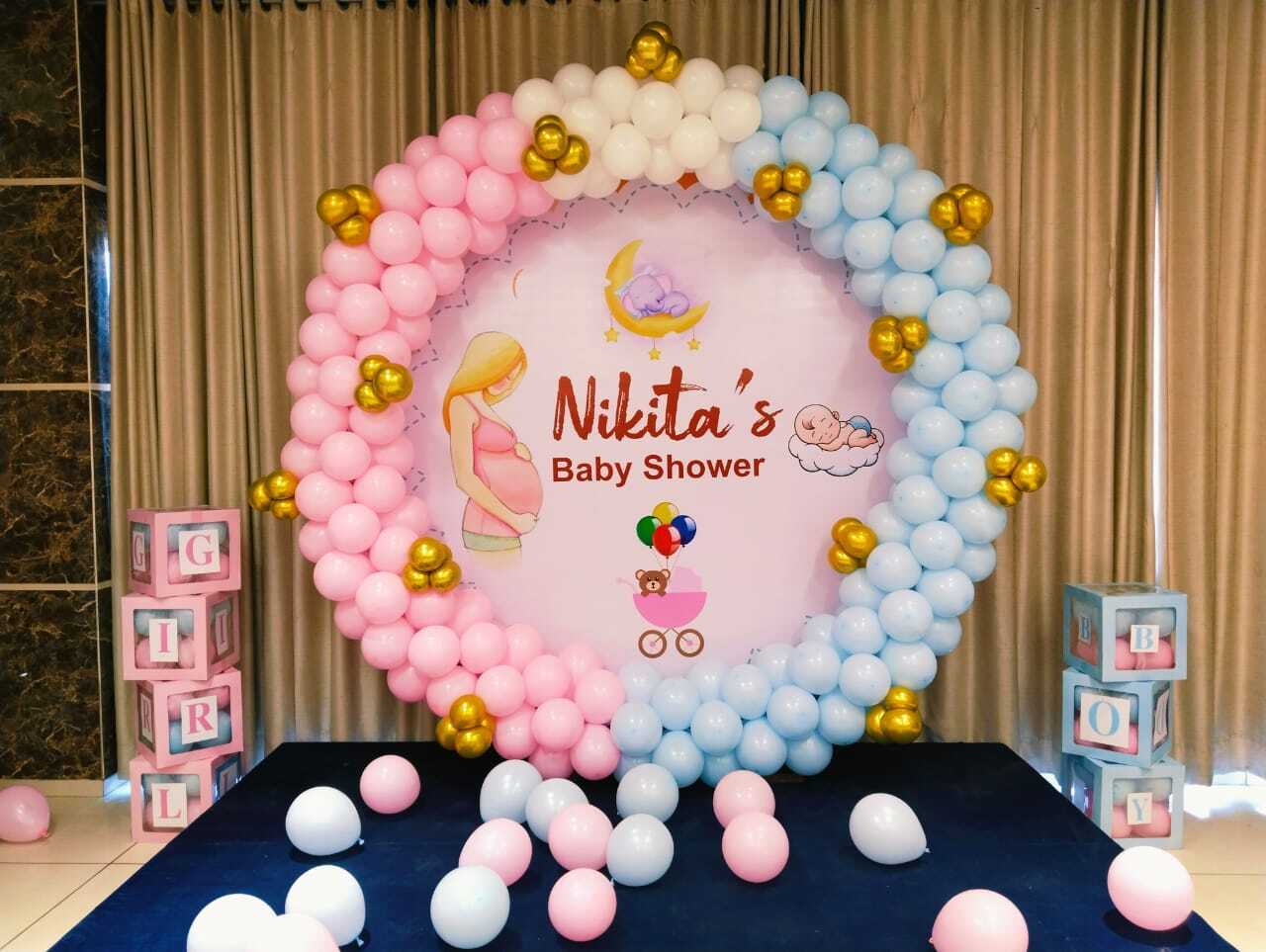 Baby shower decoration by Balloons Decorations Anand And All Events in Anand Gujarat - balloon and theme setup for celebration