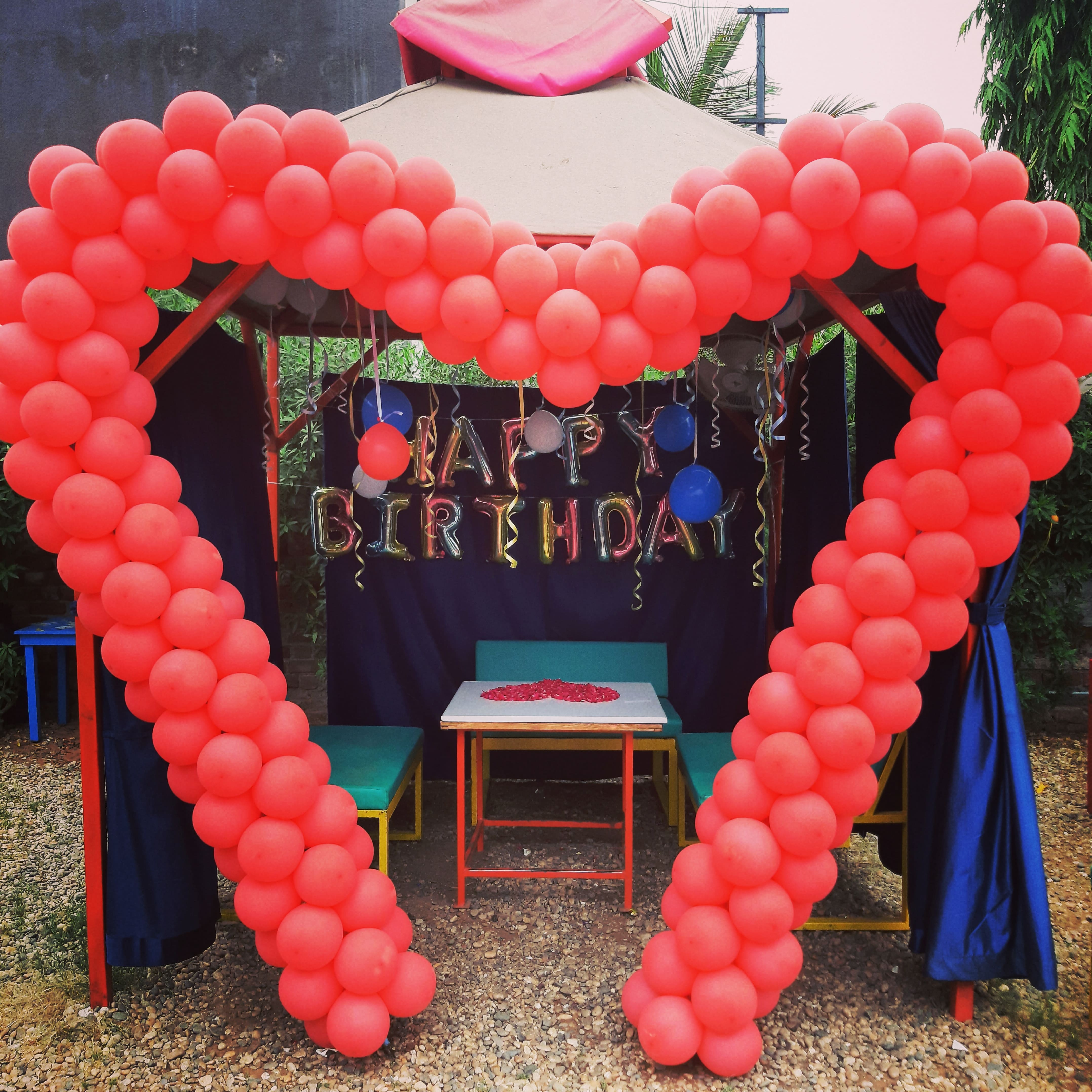 Beautiful birthday balloon decoration setup by Balloons Decorations Anand And All Events for party events in Anand Gujarat