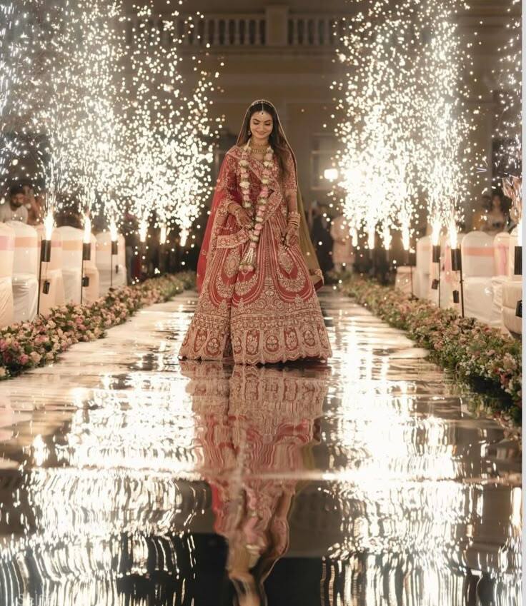 Bridal entry decoration by Balloons Decorations Anand and All Events in Anand Gujarat - wedding entrance, floral decor and event setup