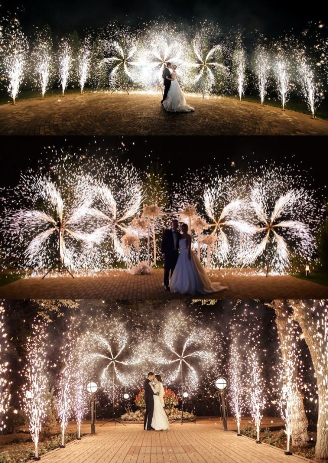 Cold pyro entry decoration by Balloons Decorations Anand and All Events in Anand Gujarat - wedding cold pyro effects, grand entry setup and event decor
