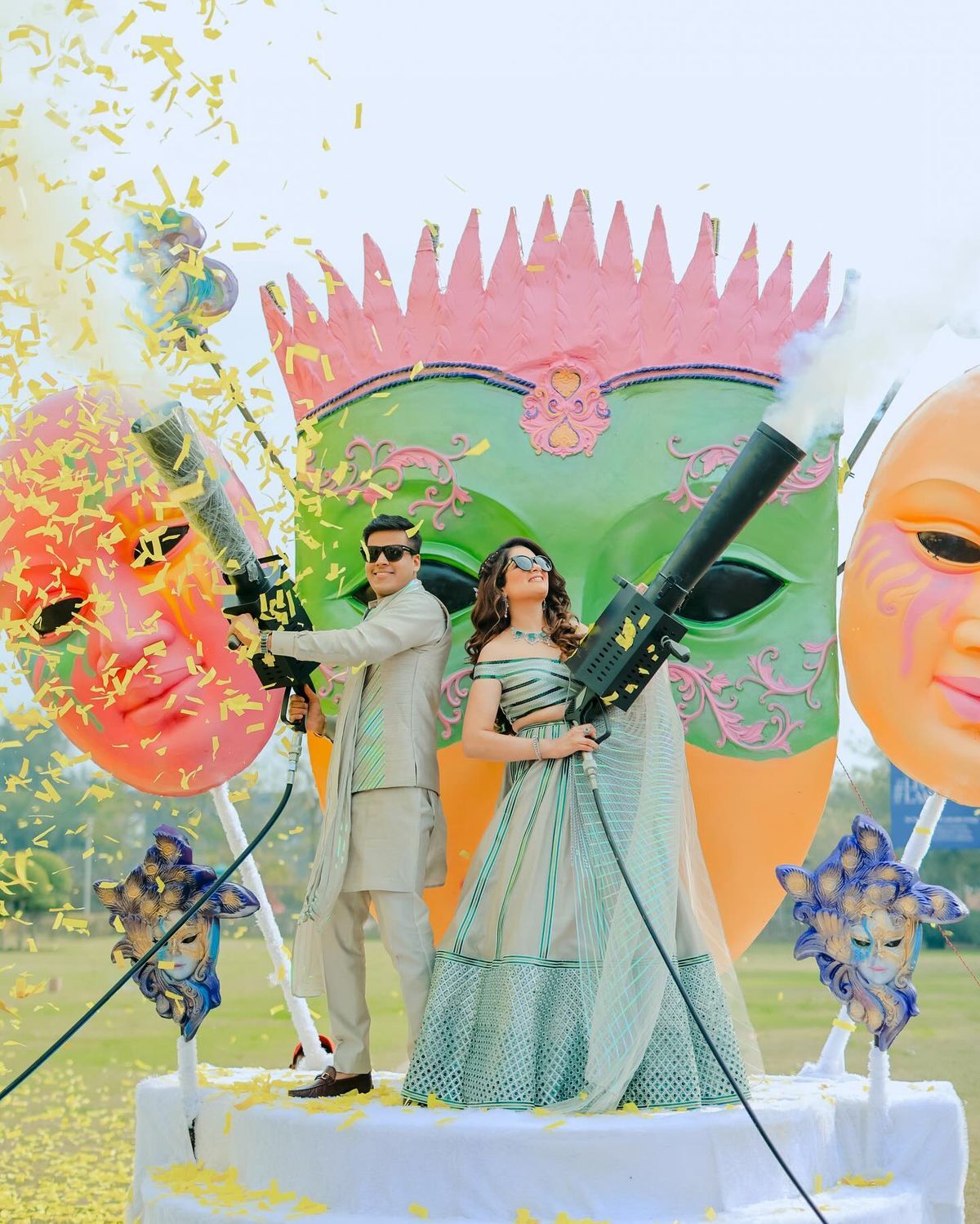 Smoke entry decoration by Balloons Decorations Anand and All Events in Anand Gujarat - wedding smoke effect, grand entry setup and event decoration